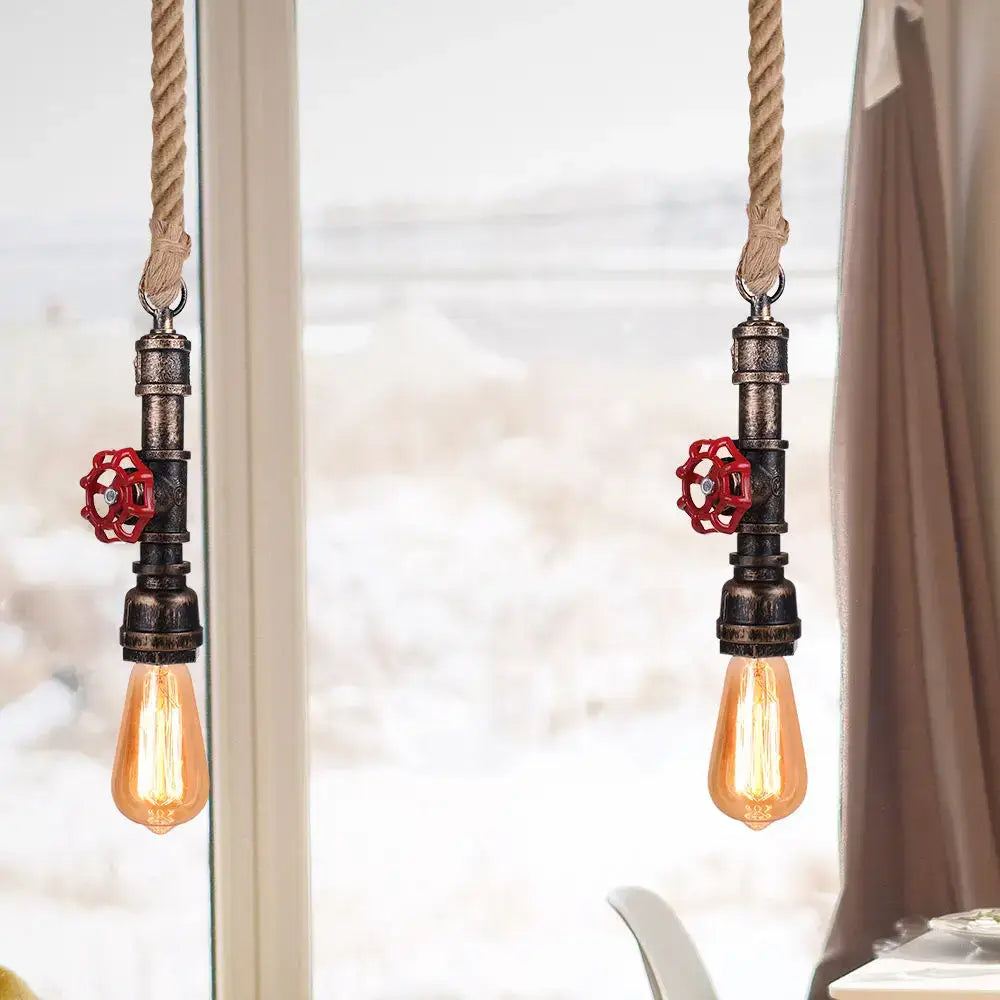 Rope Pipe Pendant Light