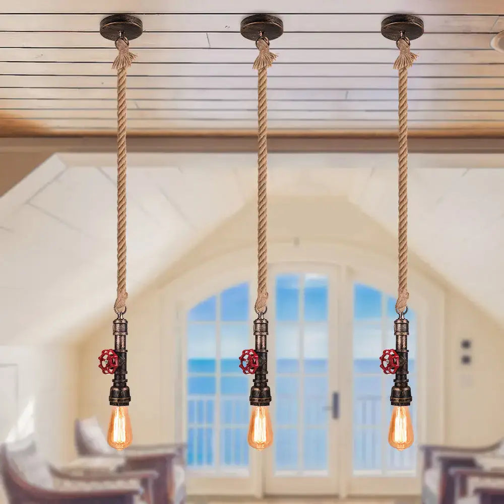 Rope Pipe Pendant Light
