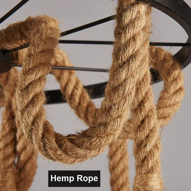 Natural Rope Pendant Light