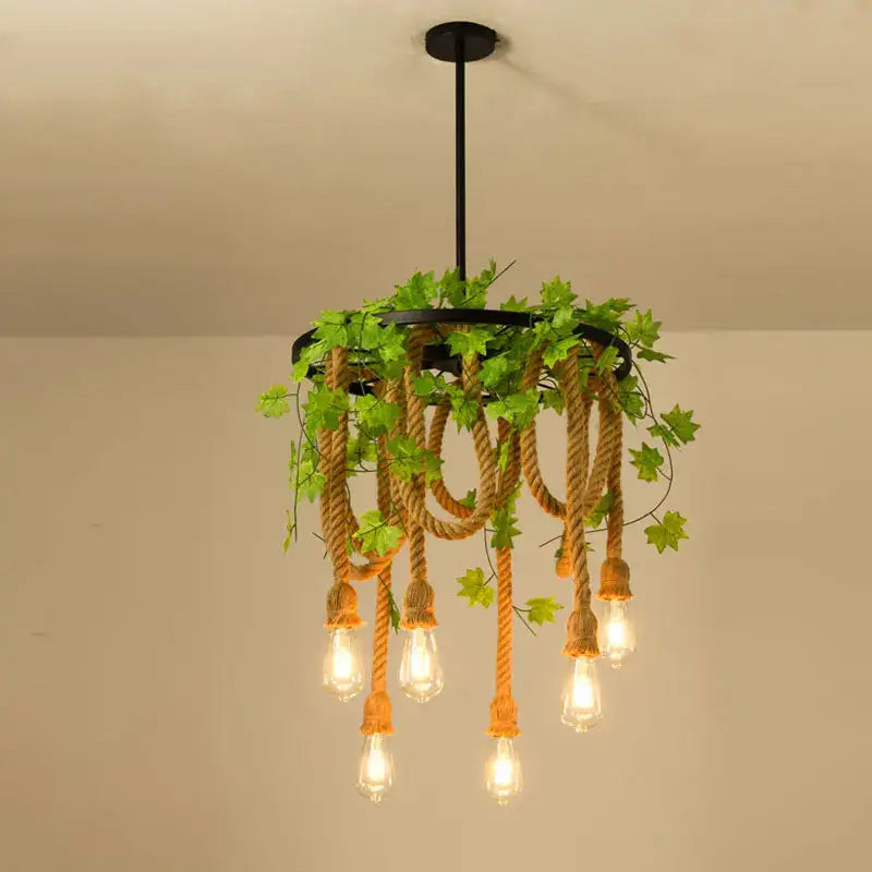 Natural Rope Pendant Light