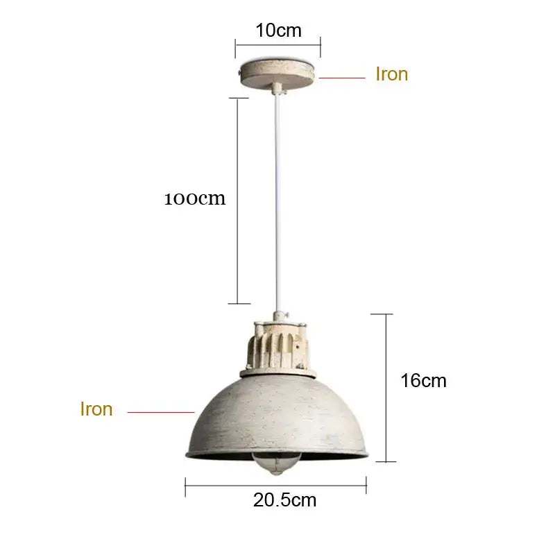 White Copper Pendant Lamp