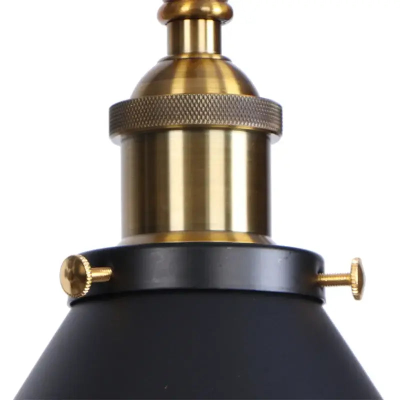 Black Brass Wall Lamp with Swing Arm Design