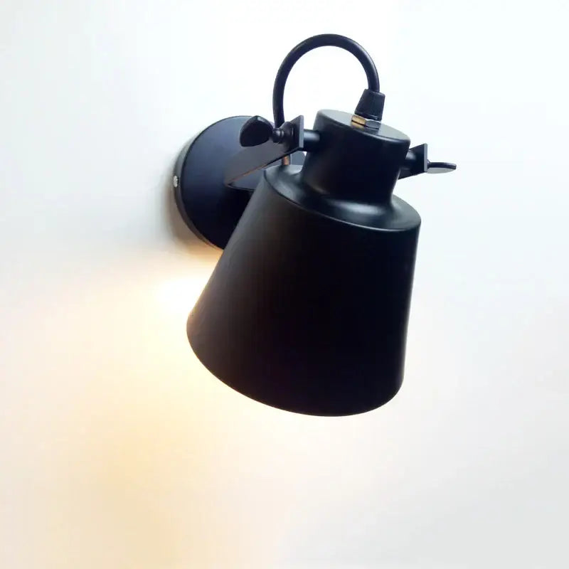 Black Adjustable Wall Sconce Edison Style Swing Arm