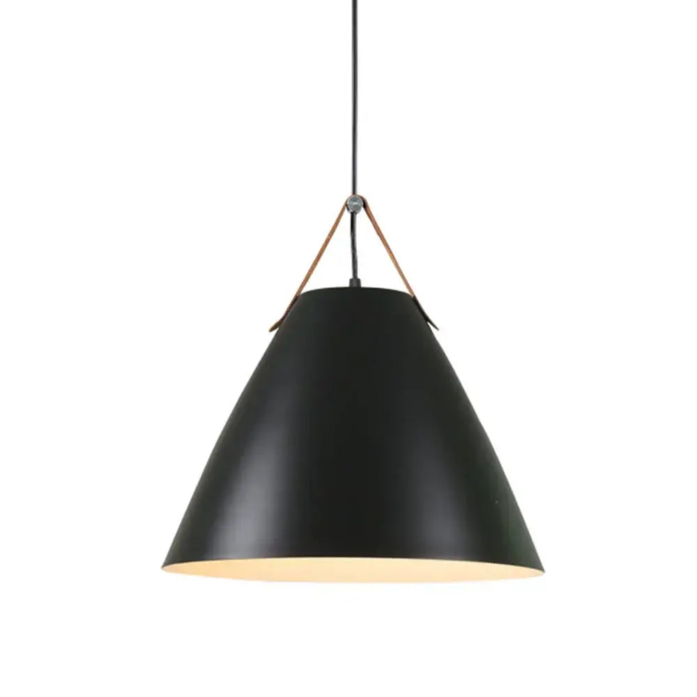 Black Wood Pendant Light for Kitchen and Dining