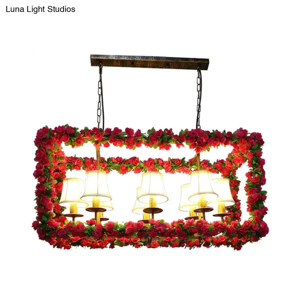Red Flower Island Chandelier
