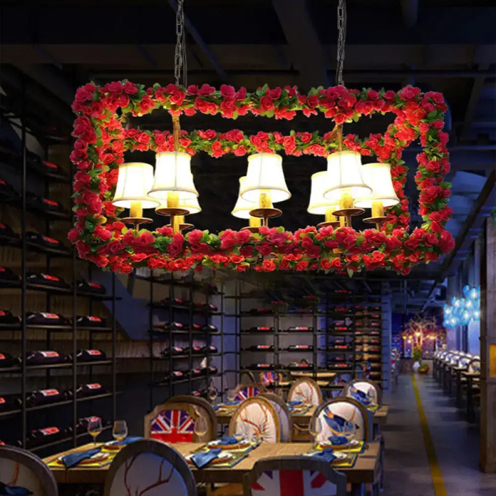 Red Flower Island Chandelier