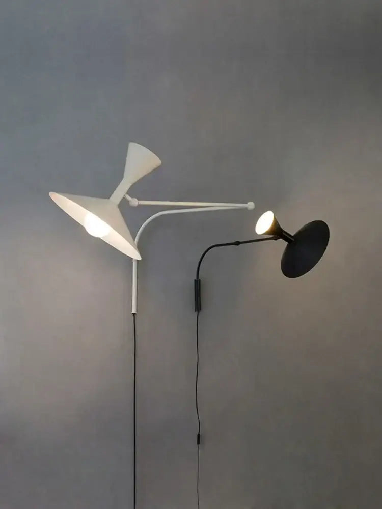 Black Swing Arm Wall Lamp