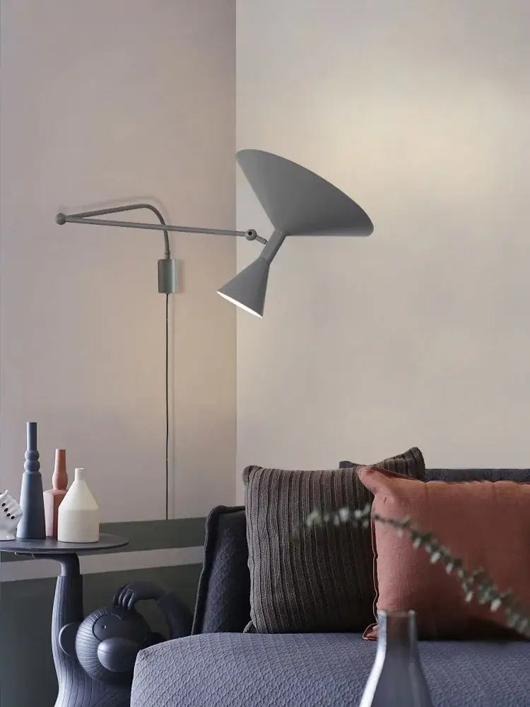 Black Swing Arm Wall Lamp