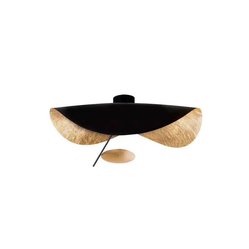 Gold Saucer Ceiling Lamp