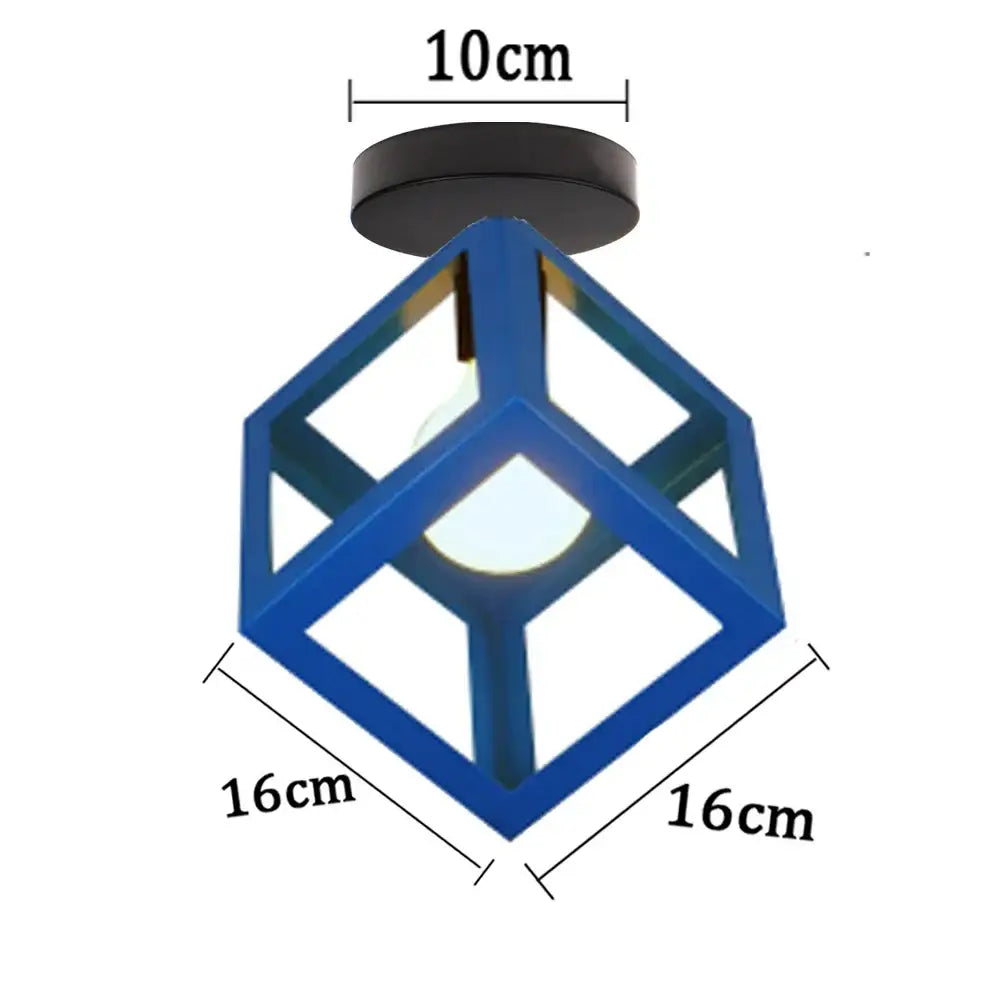 Multi-Color Iron Pendant Light