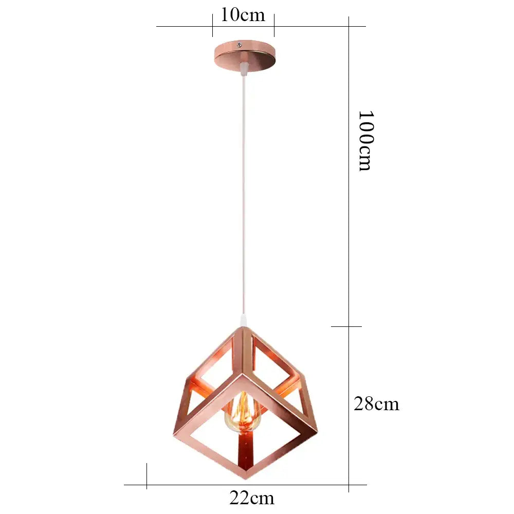 Multi-Color Iron Pendant Light
