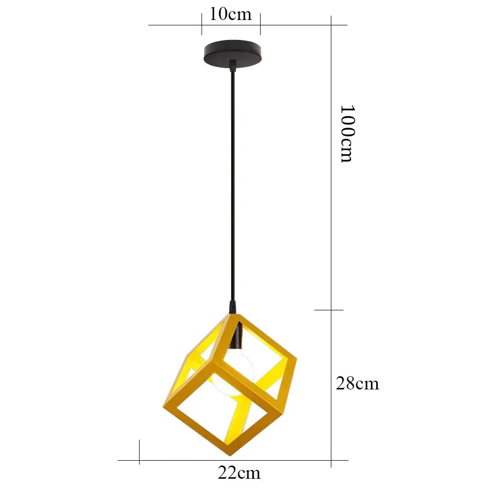 Multi-Color Iron Pendant Light