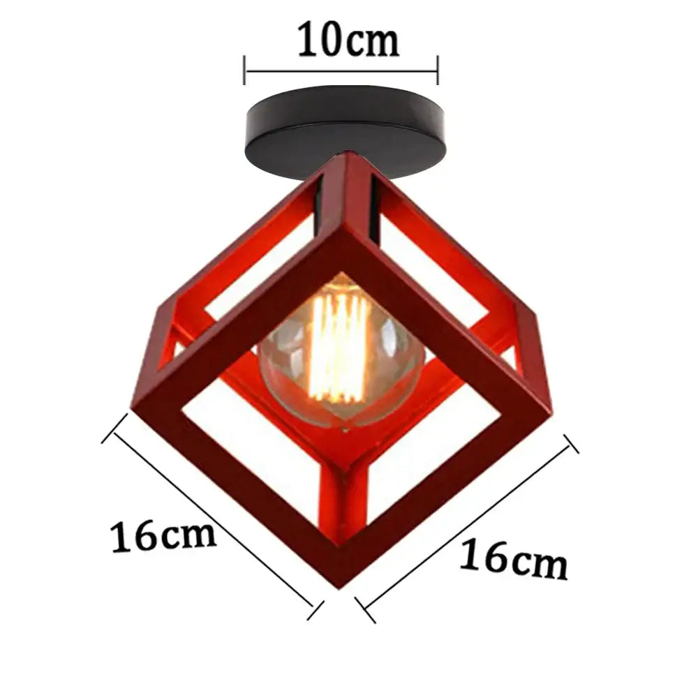 Multi-Color Iron Pendant Light
