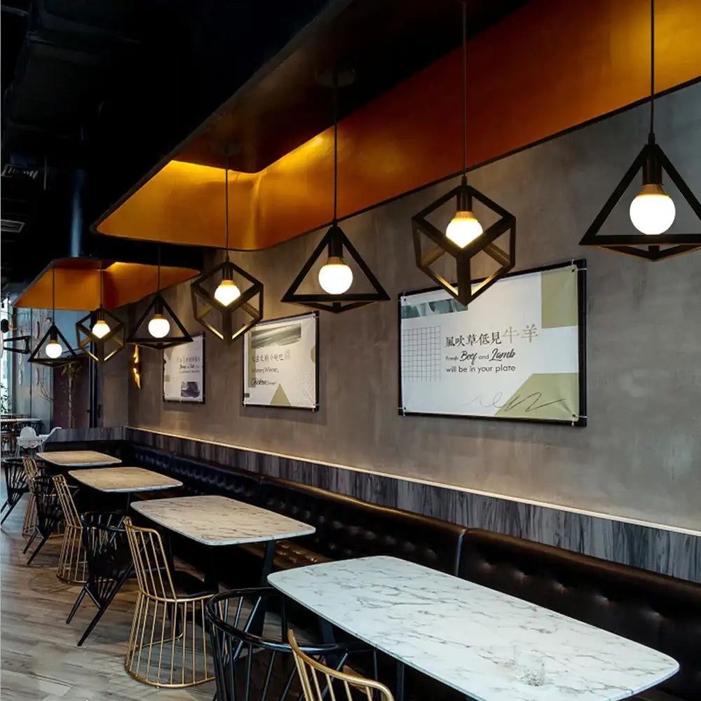 Multi-Color Iron Pendant Light