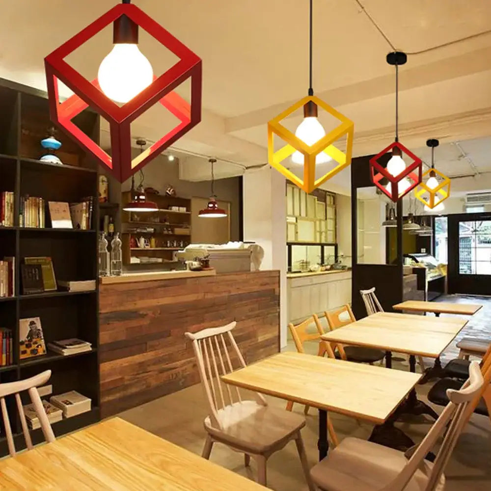 Multi-Color Iron Pendant Light