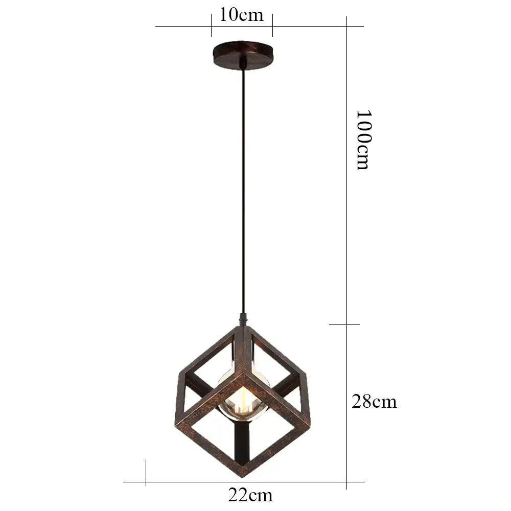 Multi-Color Iron Pendant Light