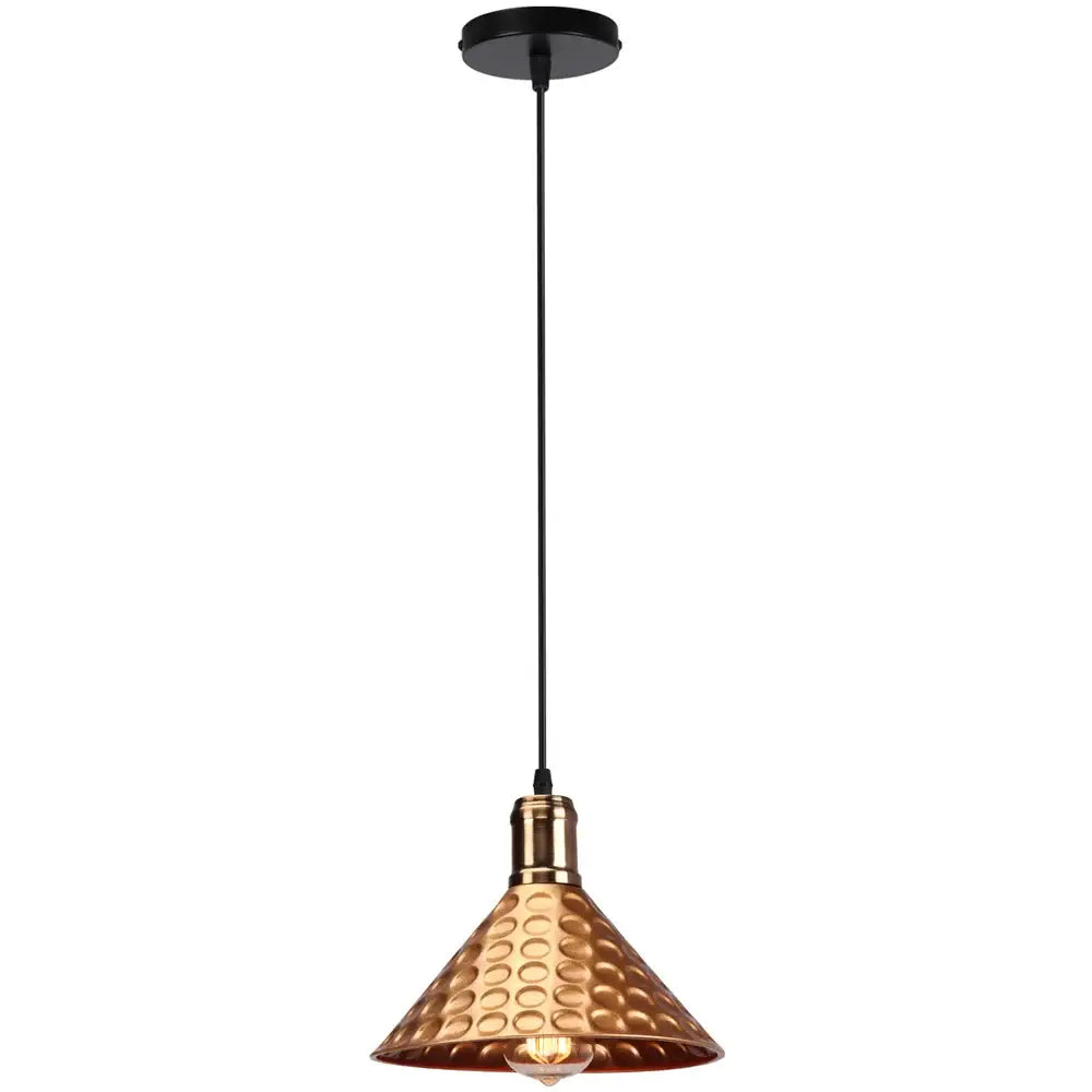 Hammered Copper Pendant Lamp