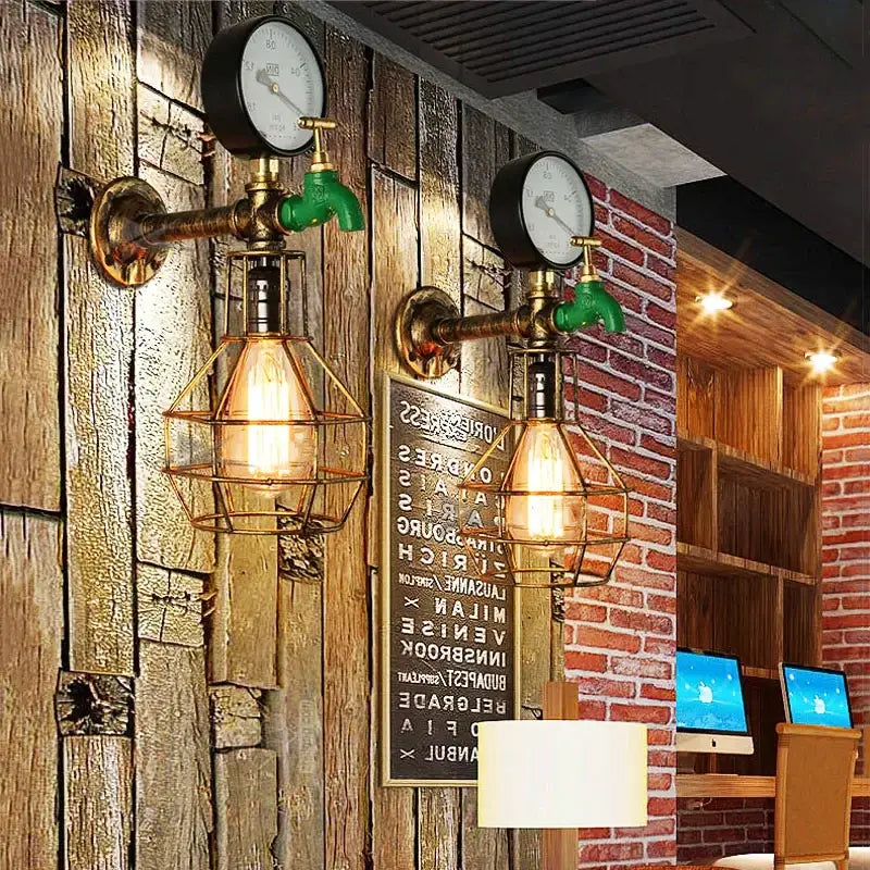 Green Faucet Wall Lamp