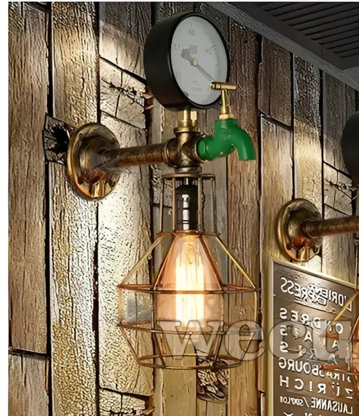 Green Faucet Wall Lamp