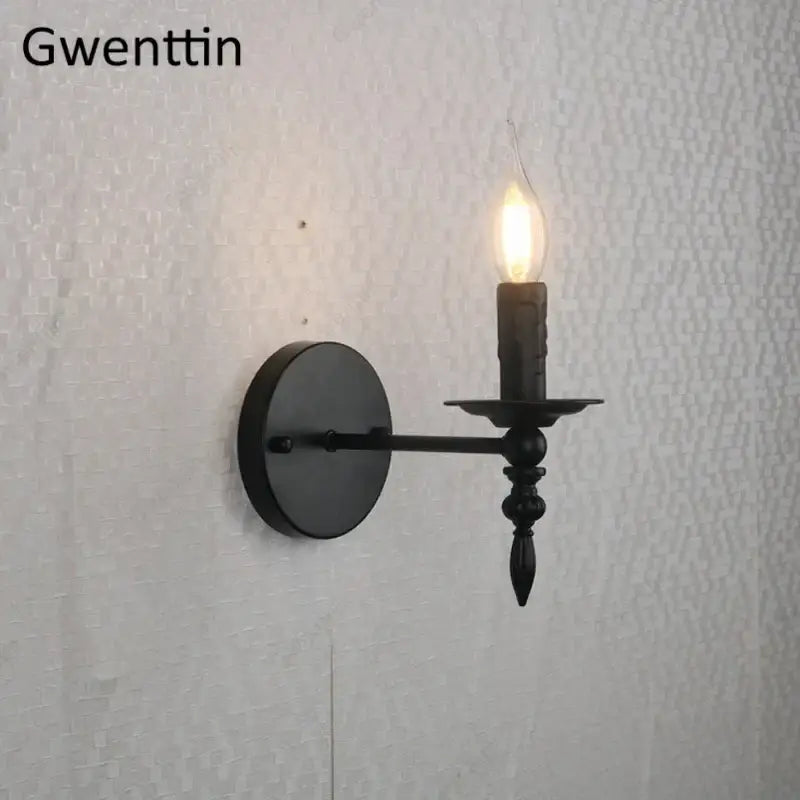Black Iron Candle Sconce
