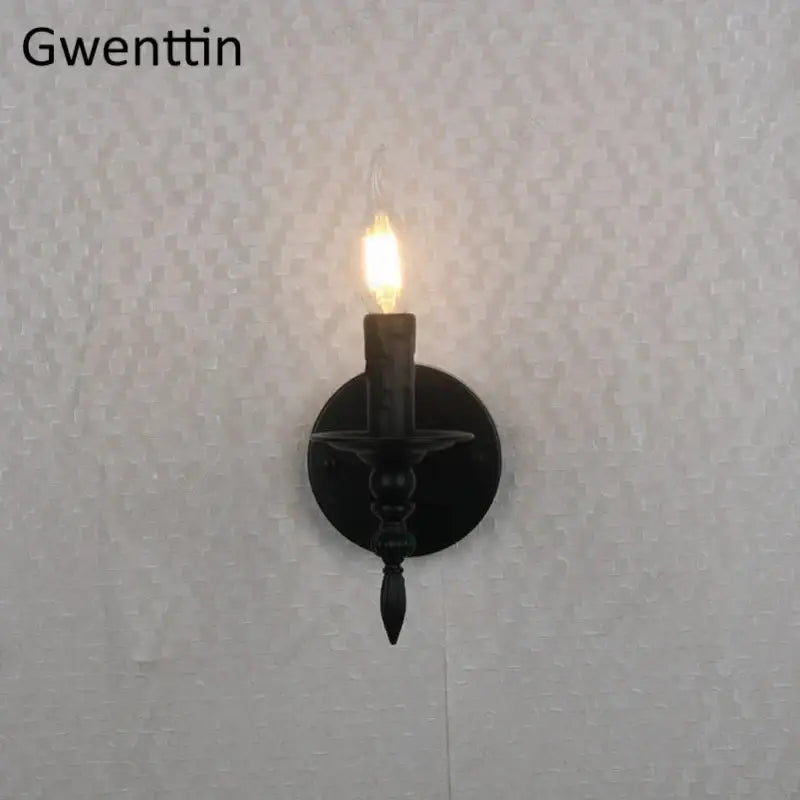 Black Iron Candle Sconce
