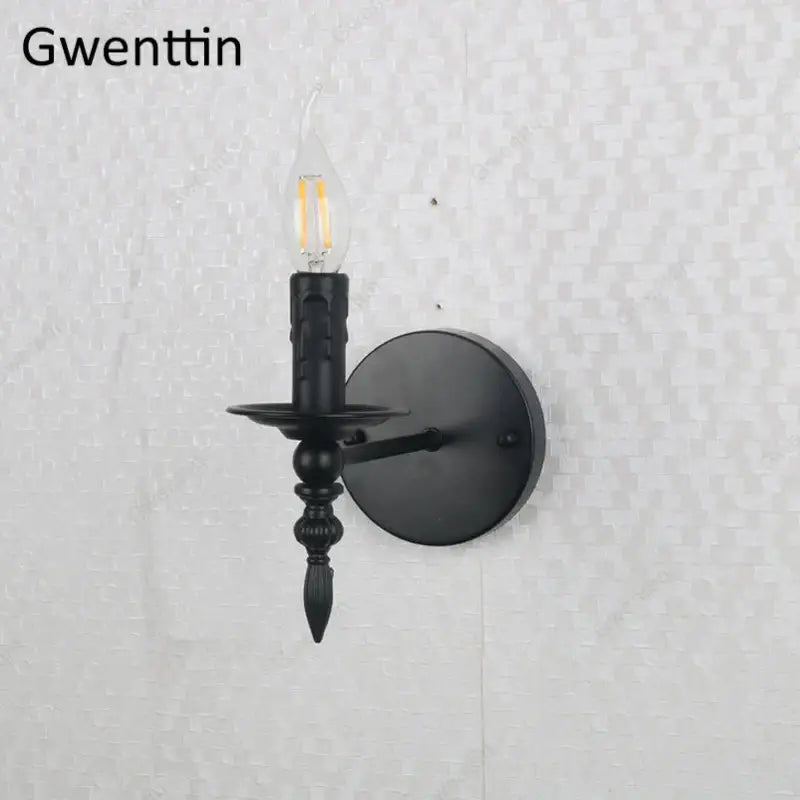 Black Iron Candle Sconce