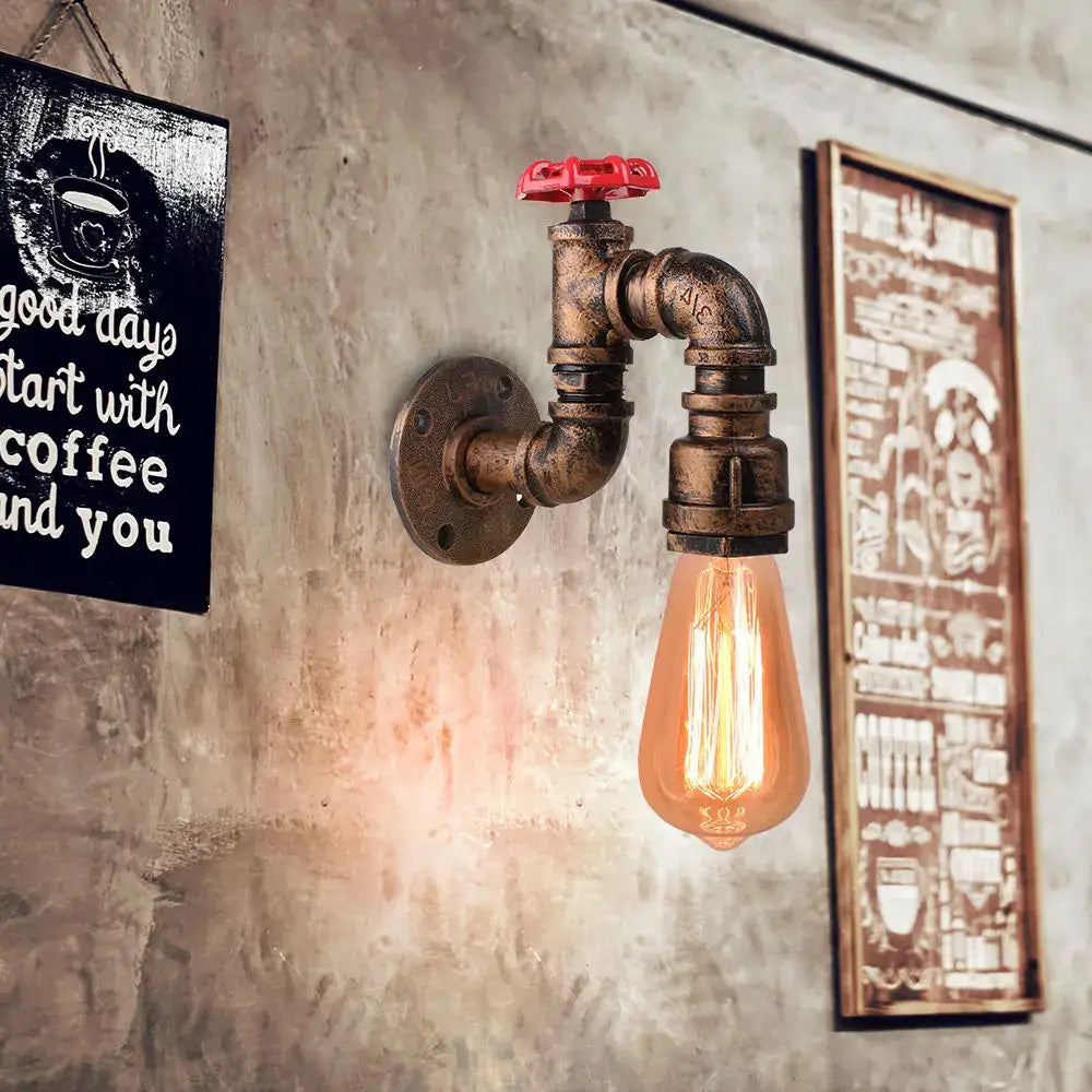Rust Iron Wall Lamp