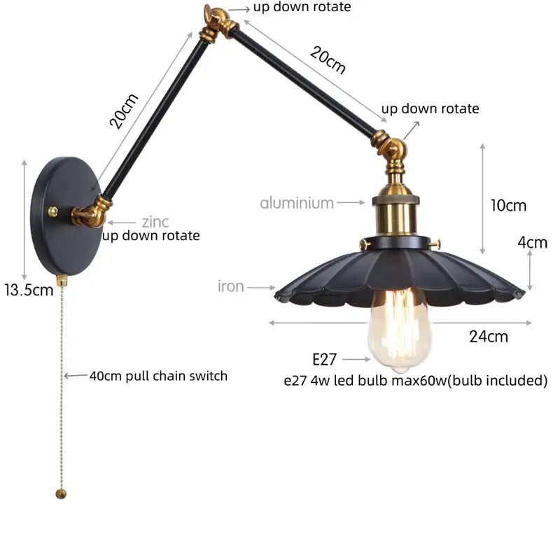 Brass Bronze Wall Sconce