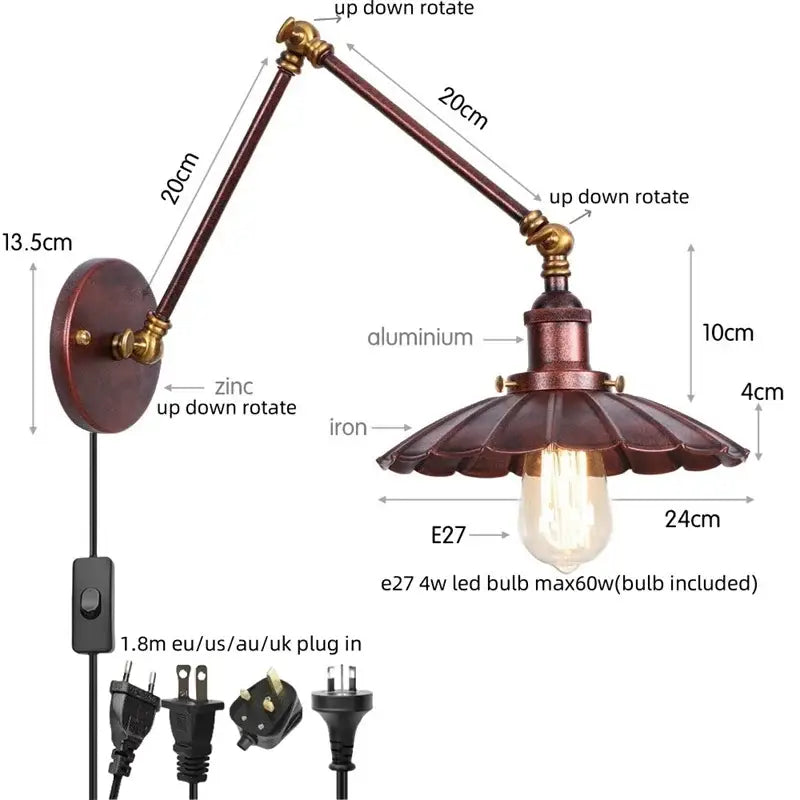 Brass Bronze Wall Sconce