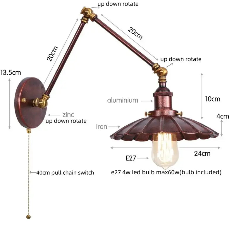 Brass Bronze Wall Sconce
