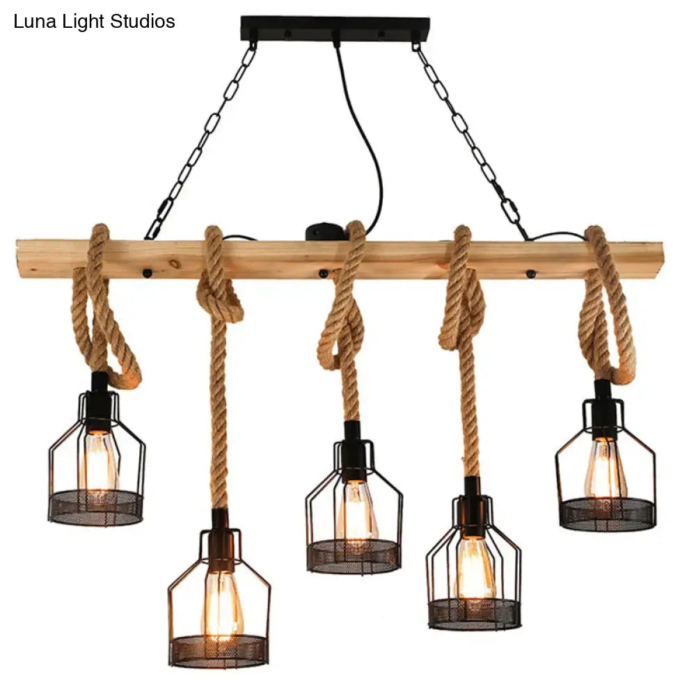 Hemp Rope Chandelier