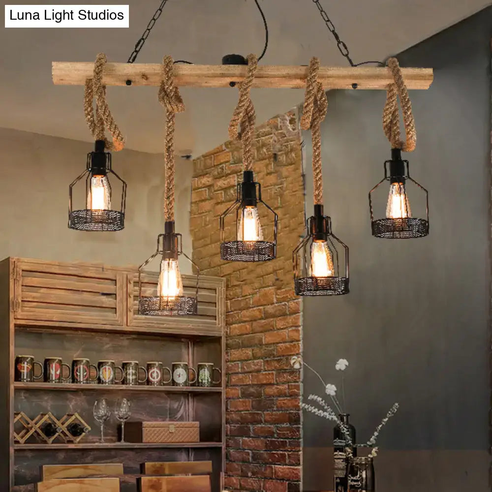Hemp Rope Chandelier