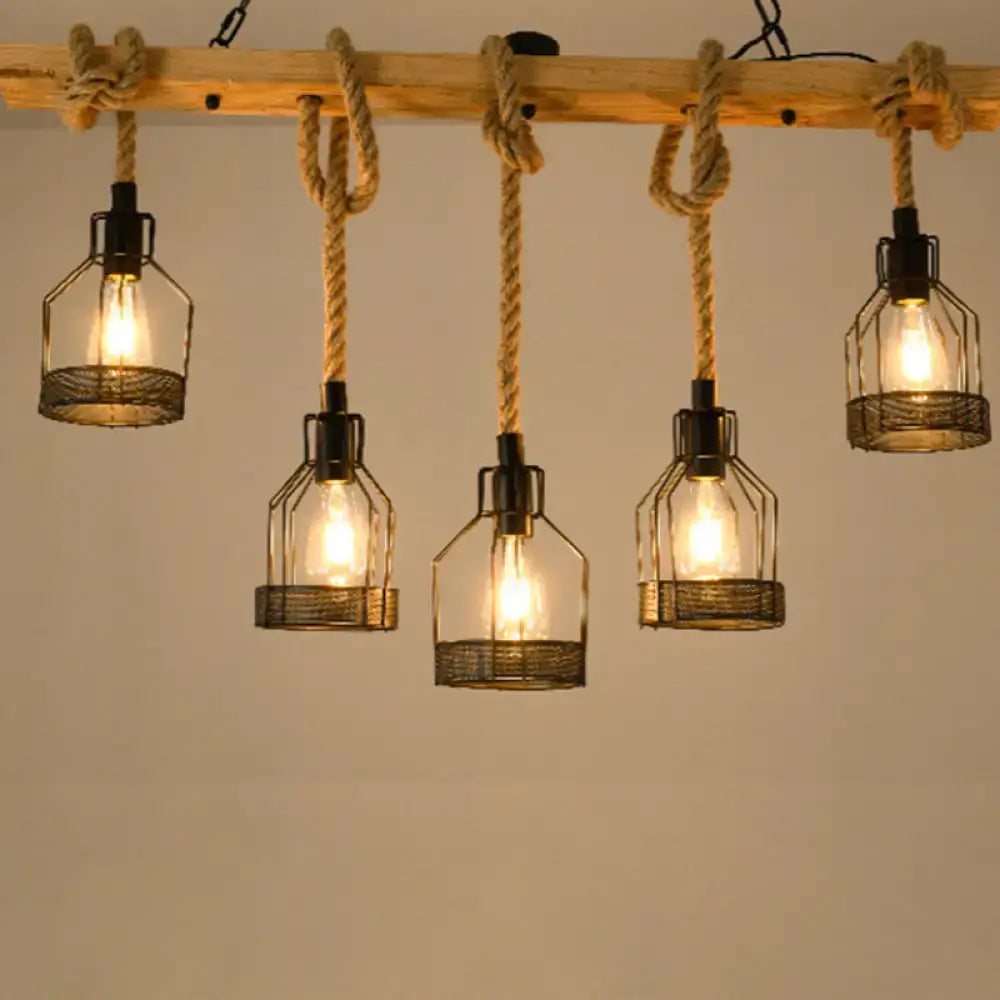 Hemp Rope Chandelier
