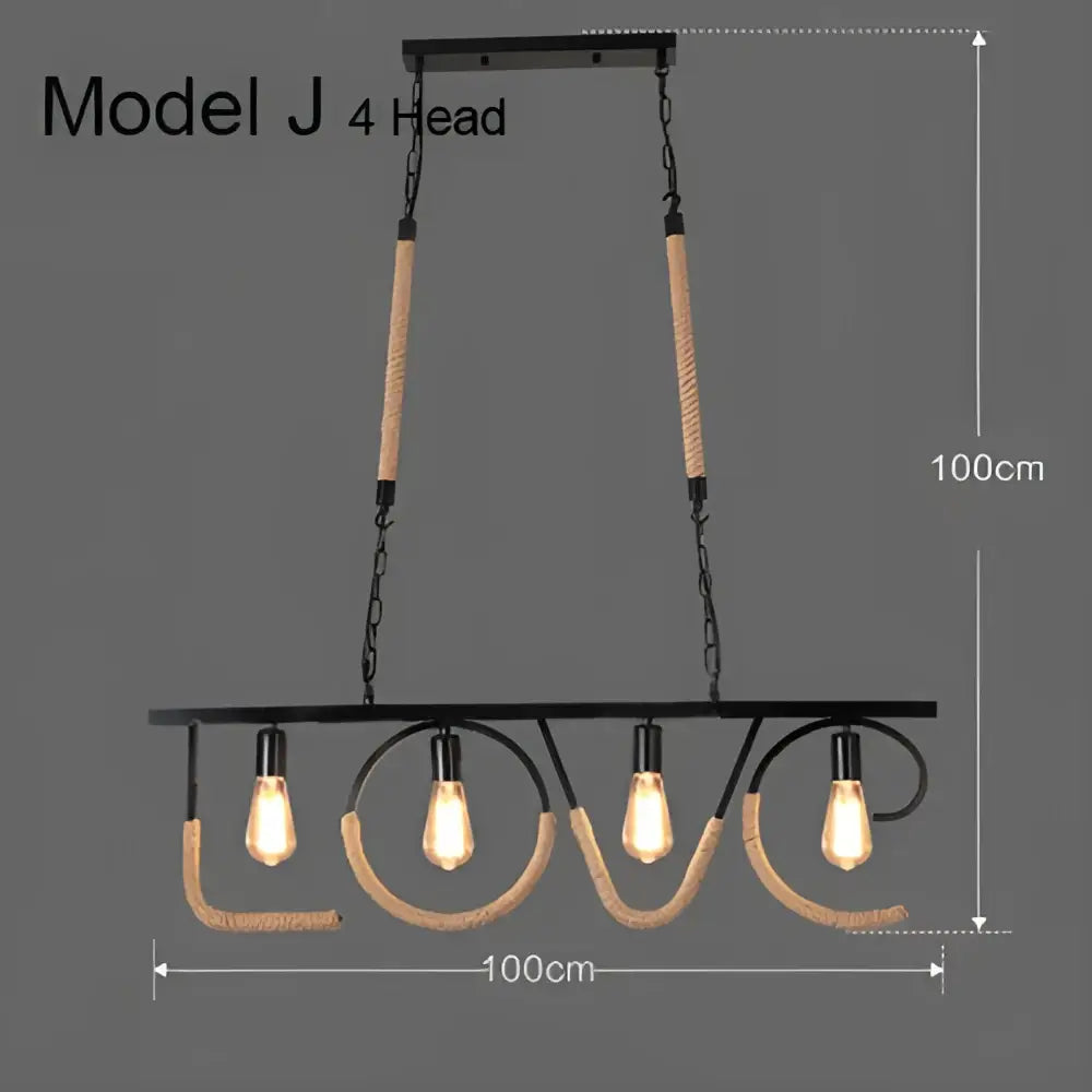 Rustic Rope Pendant Light