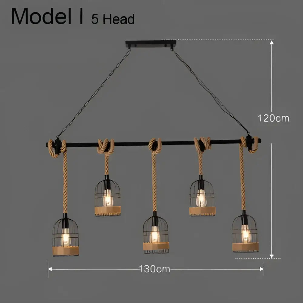 Rustic Rope Pendant Light