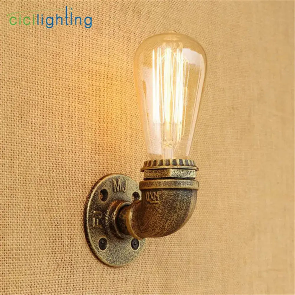 Brass Steampunk Wall Lamp