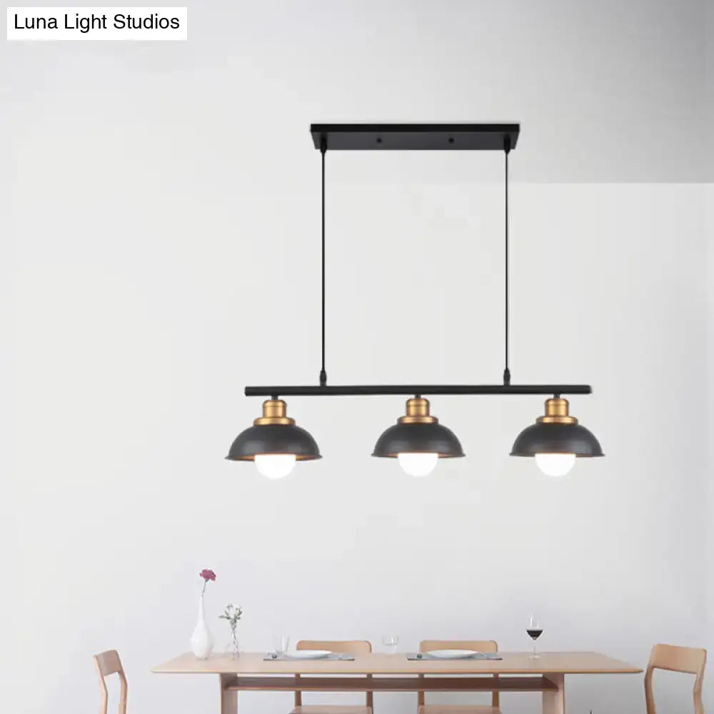 Black Brass Kitchen Ceiling Light