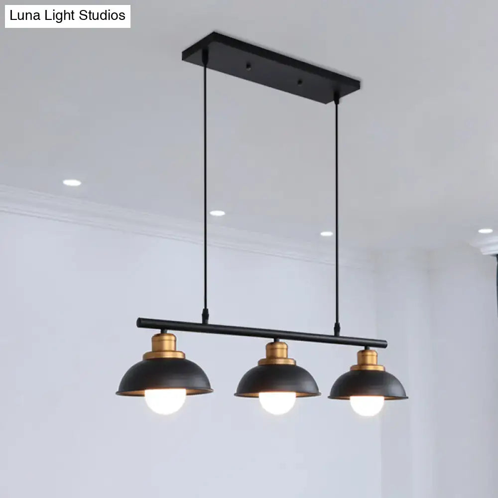 Black Brass Kitchen Ceiling Light