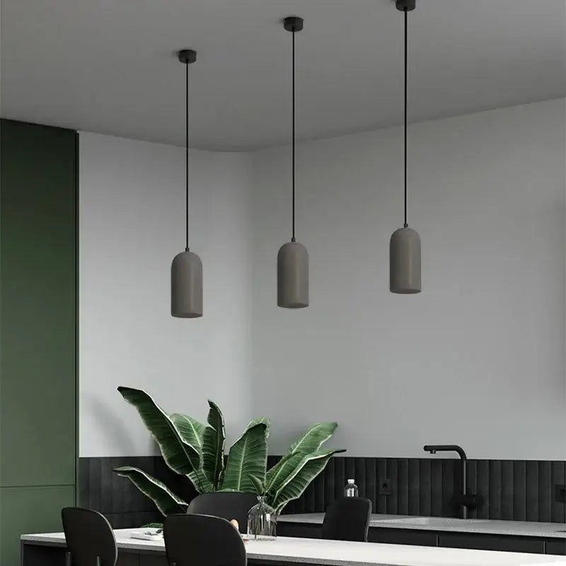 White Gray LED Chandelier