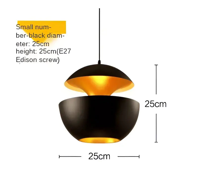 Matte Black Dome Pendant