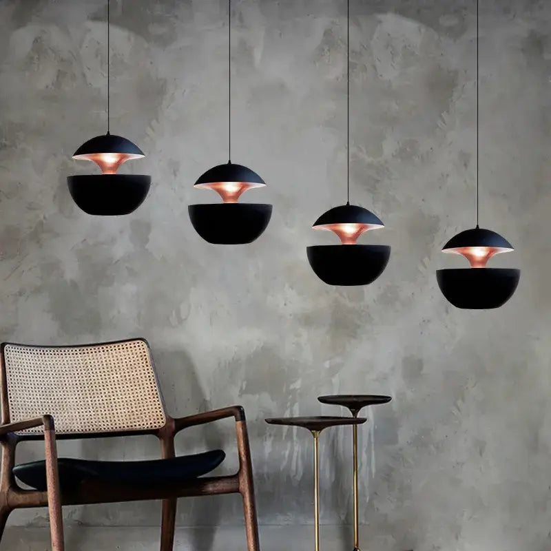 Matte Black Dome Pendant