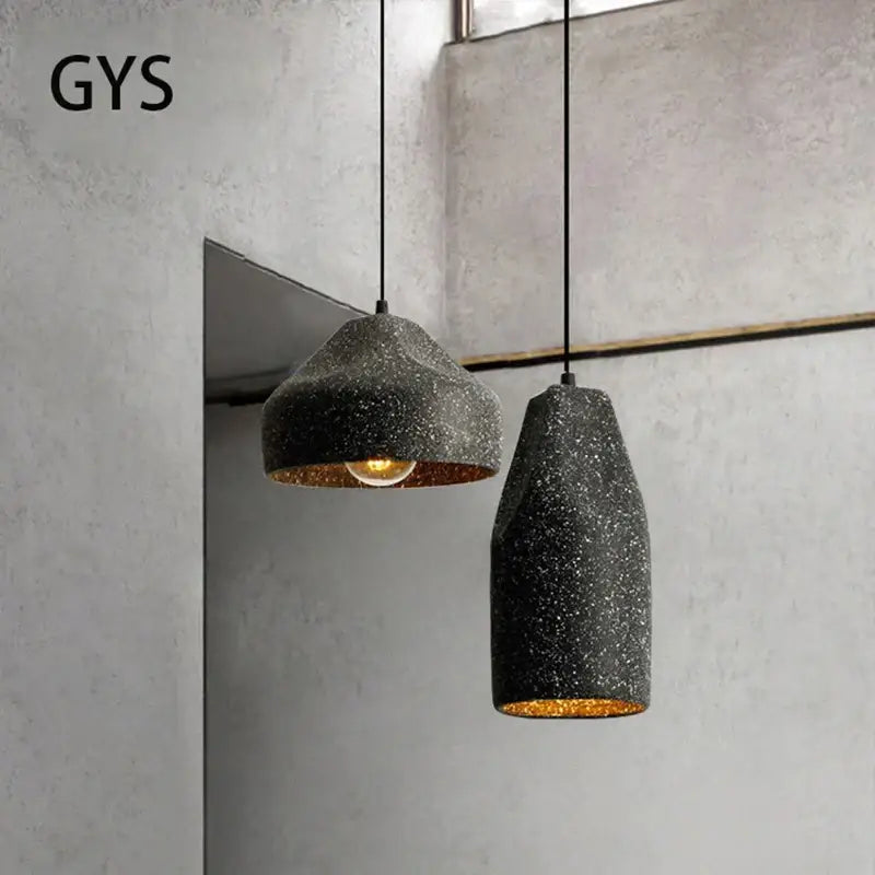 Speckled Gray Brass Chandelier