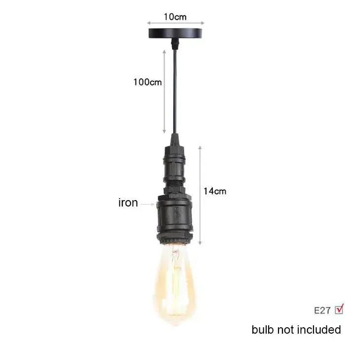 Brass Pipe Pendant Light