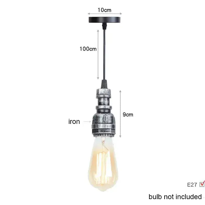 Brass Pipe Pendant Light