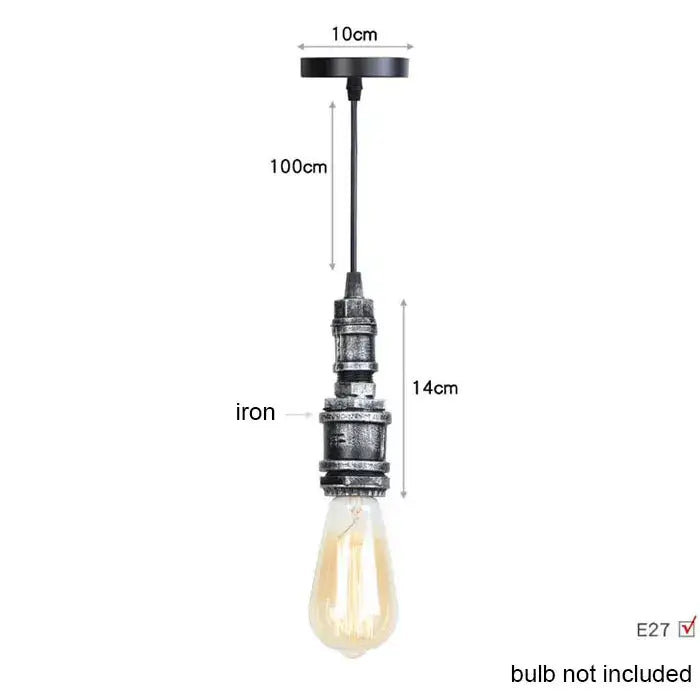 Brass Pipe Pendant Light