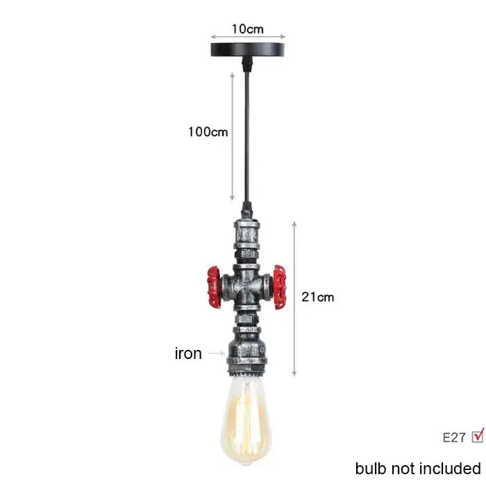 Brass Pipe Pendant Light