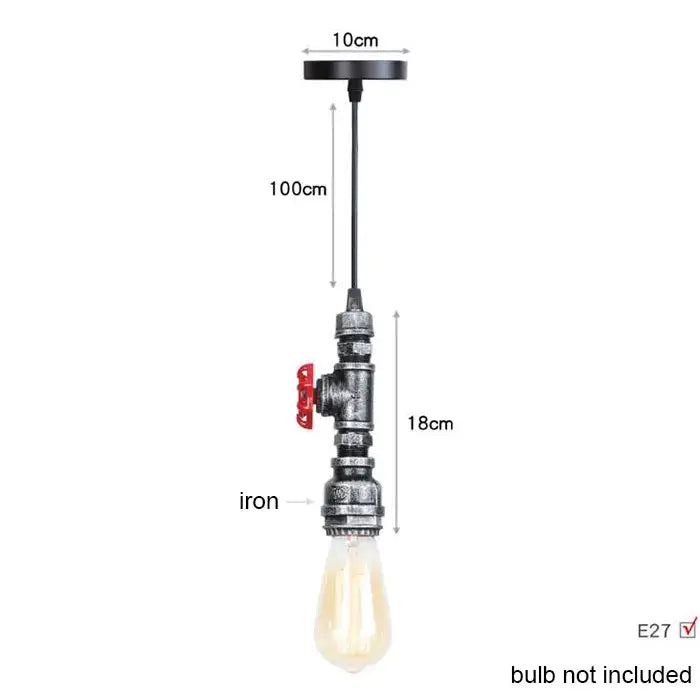 Brass Pipe Pendant Light