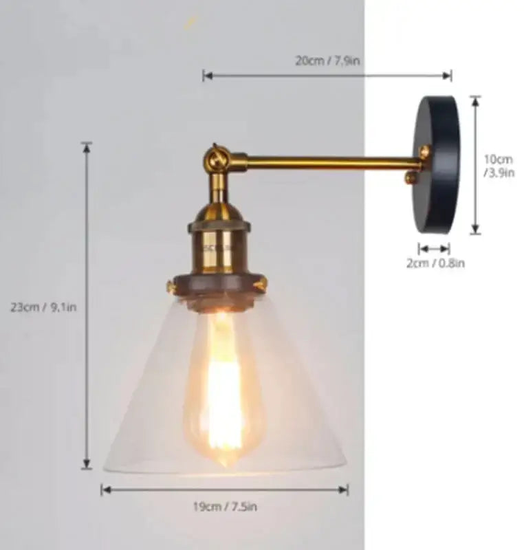 Brass Edison Wall Sconce