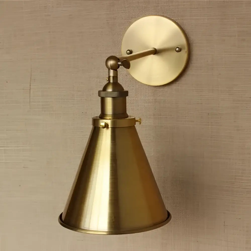 Vintage Brass Adjustable Wall Sconce for Bedrooms