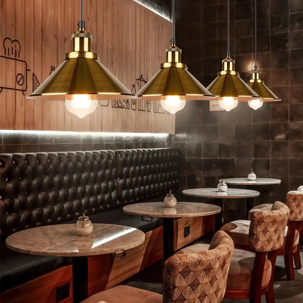 Brass 4-Light Pendant Chandelier